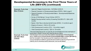 Technical Assistance Webinar on Less Frequently Reported Core Set Measures