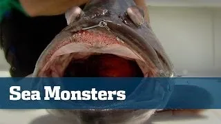 Hammerhead Sharks Giant Warsaw Grouper - Florida Sport Fishing TV - Big Tackle Big Baits Big Fish