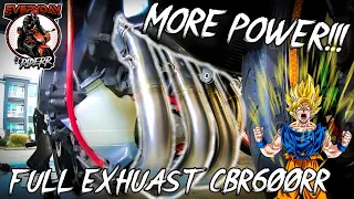 FULL SYSTEM EXHAUST INSTALL ON HONDA CBR600RR! Toce Headers + Yoshimura Slip-On