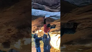 El pan Canario, 7a, Techos Albarracìn #climbing #bouldering #albarracin #elpancanario