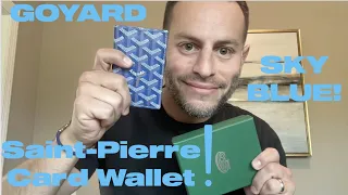 Goyard - Saint-Pierre Card Wallet - 3 Month Review! Sky Blue!
