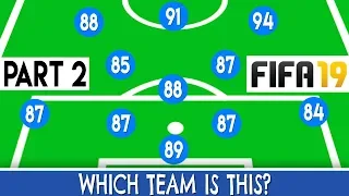 Guess The Team By FIFA 19 Official Ratings(Part 2) | Football Quiz