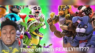 (Sfm Fnaf) Christmas security breach vs Fnaf 1 @julzstudio reaction