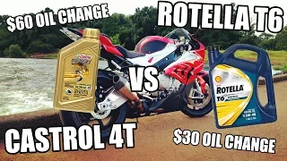 Rotella T6 vs Castrol 4T Oil Comparison | S1000RR