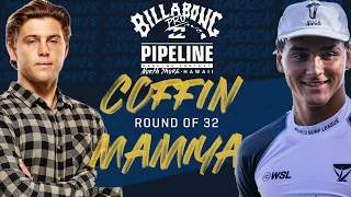 Coffin vs Mamiya Billabong Pro Pipeline - Round of 32 Heat Replay