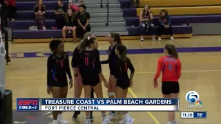 PB Gardens defeats Treasure Coast volleyball 10/15