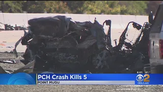 Five people killed in two car crash on PCH in Point Mugu