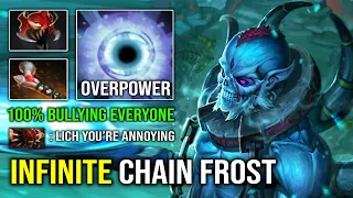 NEW 7.32 OP HARD SUPPORT Unlimited Chain Frost Lich 100% Bullying Enemy Carry EZ MMR Dota 2