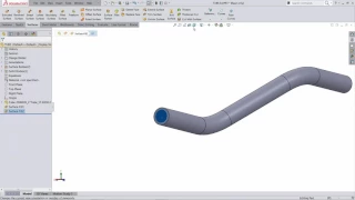 Determining the internal volume of a bent tube or pipe using SOLIDWORKS