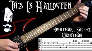 This Is Halloween Guitar Tab / Lesson by Danny Elfman / Marilyn Manson - Nightmare Before Christmas