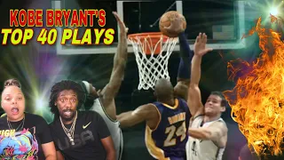 Kobe Bryant's TOP 40 Plays of His NBA Career! Reaction