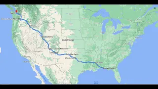 Cross-country Road Trip Timelapse | 3000 miles in 8 days | Florida to Seattle, Washington