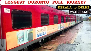 India’s Longest Duronto Express | Peak Monsoon Journey | Ernakulam Delhi Duronto Express