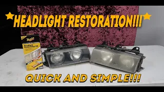 HEADLIGHT RESTORATION!!! How To Restore A Faded Headlight.