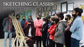 Shikha's Art Institute | Sketching Classes | Portrait Work