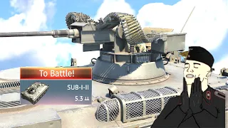 Modern SPAA SUB-1-11 vs WW2 tanks (War Thunder Gameplay)