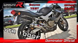 Honda VTR 1000 F 2006💥 Dyno 🔥 Pure Sound 🔊 Dominator Exhaust 🎧HQ Sound 🇵🇱 ⚡Exhaust Compilations