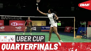 BWF Uber Cup Finals 2022 | India vs. Thailand | Quarterfinals