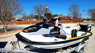 Taking the 2022 Seadoo Fishpro Trophy to Lake Ray Hubbard for the initial ride