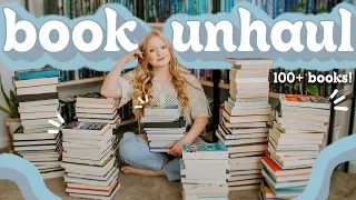 MY BIGGEST BOOK UNHAUL EVER  saying goodbye to 100+ books! 📚