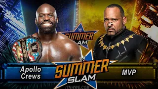 WWE 2K20 United States Championship Apollo Crews vs  MVP ( SummerSlam Prediction )