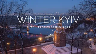 Winter Kyiv // Timelapse video 4K