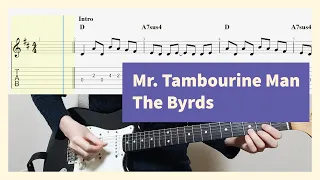 Mr. Tambourine Man - The Byrds Guitar Cover With Tab