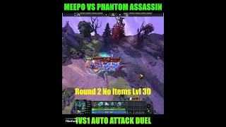 Dota 2 Meepo vs Phantom Assassin 1vs1 Auto Attack Duel