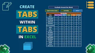 How to Create Tabs Within Tabs in Excel