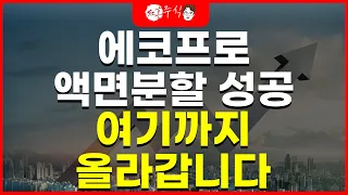 에코프로 액면분할 성공! 여기까지 올라갑니다.