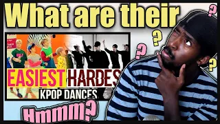 PRO DANCER REACTS TO EASIEST VS HARDEST KPOP DANCES (BTS, EXO, TWICE, RED VELVET, NCT127 & MORE...)