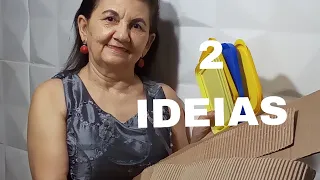 2 IDEIAS INCRÍVEIS COM TAMPAS DE SORVETE E PAPELÃO/DO LIXO AO LUXO/BY Socorro Rodrigues #diy