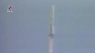Пуск ракеты носителя «Протон К» со служебным модулем «Звезда»