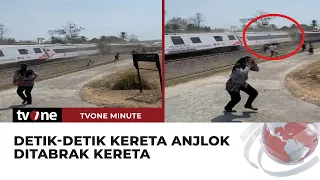 Usai Anjlok, KA Argo Semeru Sempat Ditabrak oleh Kereta Api yang Melintas | tvOne Minute