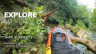 Trek et packraft on Vis river (Hérault).