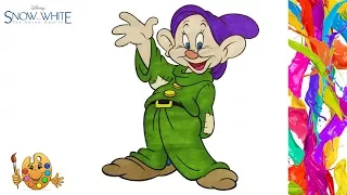 Coloring Snow White : Dopey  | Coloring pages | Coloring book |