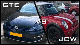 My old MINI JCW (254 HP) vs My Golf GTE (285 HP) 100-200 KM/H Acceleration