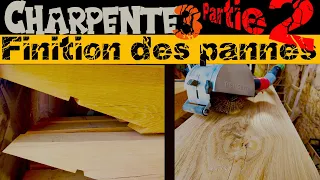 35G. Charpente, Finition brossées des pannes partie 2 (sous-titrée)