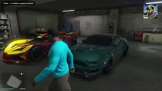 GTA V FRANKLIN I STEAL DEVIN WESTON'S SEIZED CAR FROM AIRPORT {SHELBY MUSTANG GT}