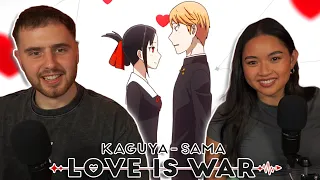 OUR NEW FAVOURITE SHOW?! - Kaguya Sama Love Is War Episode 1 REACTION + REVIEW!
