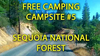 30: FREE CAMPING - Campsite #5 - Sequoia National Forest