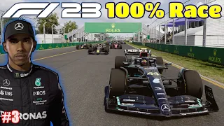 F1 23 - Let's Make Hamilton 8x World Champion #3: Australia 100% Race