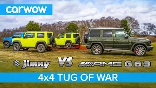 Mercedes-AMG G63 vs Suzuki Jimny - TUG OF WAR