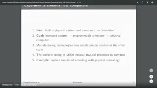 WQCG Episode IX, Variational Quantum Machine Learning, 07.10.2019