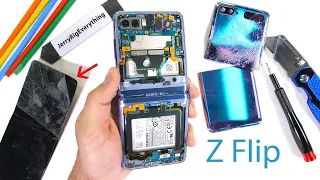 Samsung Galaxy Z Flip Teardown! - Where is the Glass?!