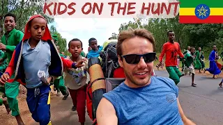 Wild ride: Kids chasing my bike in Ethiopia 🇪🇹 vA 40