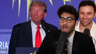 Trump Gets BOOED Off Stage At The Libertarian Convention | Hasanabi & Austin Show react