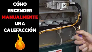 La calefacción a gas no se enciende - Cómo encender manualmente los quemadores