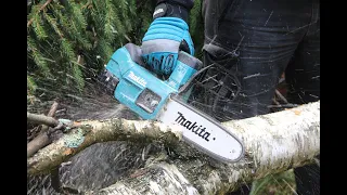 Тест аккумуляторной пилы Makita DUC204