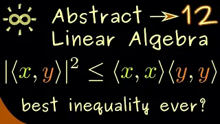 Abstract Linear Algebra 12 | Cauchy-Schwarz Inequality [dark version]